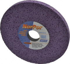 Norton - 7" Diam x 1-1/4" Hole x 1/2" Thick, H Hardness, 60 Grit Surface Grinding Wheel - Ceramic, Type 1, Medium Grade, 3,600 Max RPM, Vitrified Bond, No Recess - Apex Tool & Supply