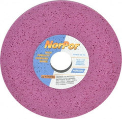 Norton - 7" Diam x 1-1/4" Hole x 1/2" Thick, H Hardness, 60 Grit Surface Grinding Wheel - Aluminum Oxide, Type 1, Medium Grade, 3,600 Max RPM, Vitrified Bond, No Recess - Apex Tool & Supply