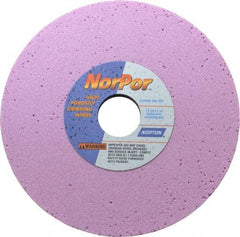 Norton - 7" Diam x 1-1/4" Hole x 1/2" Thick, G Hardness, 60 Grit Surface Grinding Wheel - Aluminum Oxide, Type 1, Medium Grade, 3,600 Max RPM, Vitrified Bond, No Recess - Apex Tool & Supply
