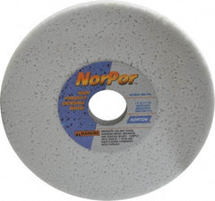 Norton - 7" Diam x 1-1/4" Hole x 1/2" Thick, H Hardness, 46 Grit Surface Grinding Wheel - Aluminum Oxide, Type 1, Coarse Grade, 3,600 Max RPM, Vitrified Bond, No Recess - Apex Tool & Supply