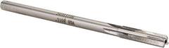 Made in USA - 0.31" Carbide-Tipped 8 Flute Chucking Reamer - Straight Flute, 9/32" Straight Shank, 1-1/2" Flute Length, 6" OAL - Apex Tool & Supply