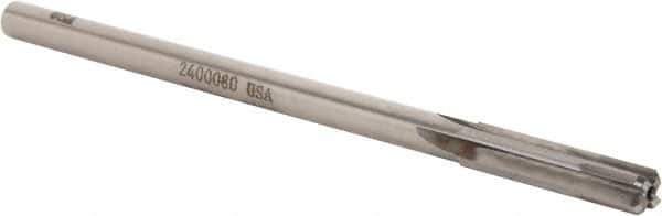 Made in USA - 0.315" Carbide-Tipped 4 Flute Chucking Reamer - Straight Flute, 9/32" Straight Shank, 1-1/2" Flute Length, 6" OAL - Apex Tool & Supply