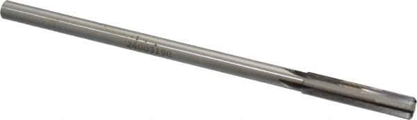 Made in USA - 0.319" Carbide-Tipped 4 Flute Chucking Reamer - Straight Flute, 9/32" Straight Shank, 1-1/2" Flute Length, 6" OAL - Apex Tool & Supply