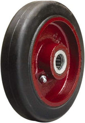 Hamilton - 6 Inch Diameter x 1-1/2 Inch Wide, Rubber on Cast Iron Caster Wheel - 280 Lb. Capacity, 1-3/4 Inch Hub Length, 5/8 Inch Axle Diameter, Straight Roller Bearing - Apex Tool & Supply