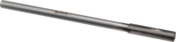 Made in USA - 0.342" Carbide-Tipped 4 Flute Chucking Reamer - Straight Flute, 9/32" Straight Shank, 1-1/2" Flute Length, 6" OAL - Apex Tool & Supply