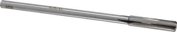 Made in USA - 0.345" Carbide-Tipped 4 Flute Chucking Reamer - Straight Flute, 9/32" Straight Shank, 1-1/2" Flute Length, 6" OAL - Apex Tool & Supply
