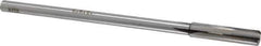 Made in USA - 0.345" Carbide-Tipped 4 Flute Chucking Reamer - Straight Flute, 9/32" Straight Shank, 1-1/2" Flute Length, 6" OAL - Apex Tool & Supply