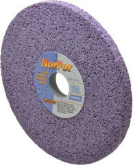 Norton - 8" Diam x 1-1/4" Hole x 1/2" Thick, H Hardness, 46 Grit Surface Grinding Wheel - Ceramic, Type 1, Coarse Grade, 3,600 Max RPM, Vitrified Bond, No Recess - Apex Tool & Supply