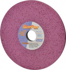 Norton - 8" Diam x 1-1/4" Hole x 1/2" Thick, H Hardness, 60 Grit Surface Grinding Wheel - Aluminum Oxide, Type 1, Medium Grade, 3,600 Max RPM, Vitrified Bond, No Recess - Apex Tool & Supply