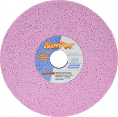 Norton - 8" Diam x 1-1/4" Hole x 1/2" Thick, H Hardness, 46 Grit Surface Grinding Wheel - Aluminum Oxide, Type 1, Coarse Grade, 3,600 Max RPM, Vitrified Bond, No Recess - Apex Tool & Supply