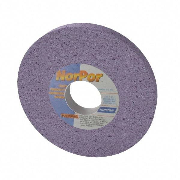 Norton - 12" Diam x 3" Hole x 1" Thick, H Hardness, 46 Grit Surface Grinding Wheel - Ceramic, Type 1, Coarse Grade, 2,710 Max RPM, Vitrified Bond, No Recess - Apex Tool & Supply