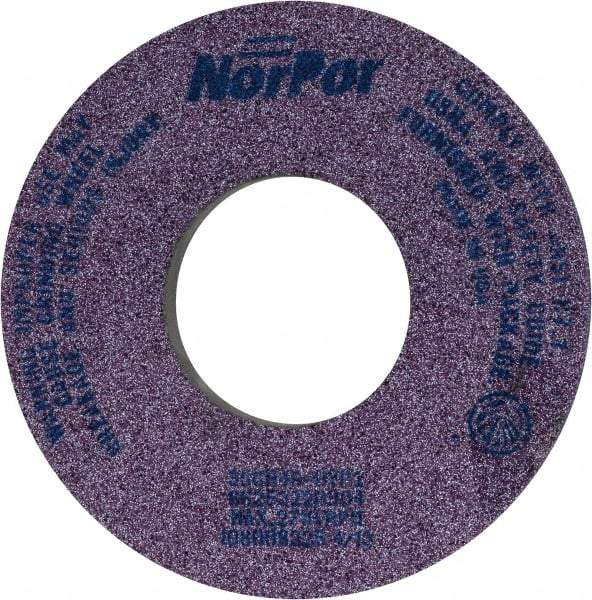 Norton - 12" Diam x 5" Hole x 1-1/2" Thick, H Hardness, 46 Grit Surface Grinding Wheel - Ceramic, Type 5, Coarse Grade, 2,710 Max RPM, Vitrified Bond, One-Side Recess - Apex Tool & Supply