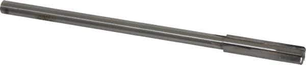 Made in USA - 0.401" Carbide-Tipped 4 Flute Chucking Reamer - Straight Flute, 5/16" Straight Shank, 1-3/4" Flute Length, 7" OAL - Apex Tool & Supply