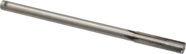 Made in USA - 0.411" Carbide-Tipped 4 Flute Chucking Reamer - Straight Flute, 3/8" Straight Shank, 1-3/4" Flute Length, 7" OAL - Apex Tool & Supply