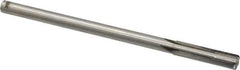 Made in USA - 0.411" Carbide-Tipped 4 Flute Chucking Reamer - Straight Flute, 3/8" Straight Shank, 1-3/4" Flute Length, 7" OAL - Apex Tool & Supply
