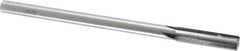 Made in USA - 0.417" Carbide-Tipped 4 Flute Chucking Reamer - Straight Flute, 3/8" Straight Shank, 1-3/4" Flute Length, 7" OAL - Apex Tool & Supply