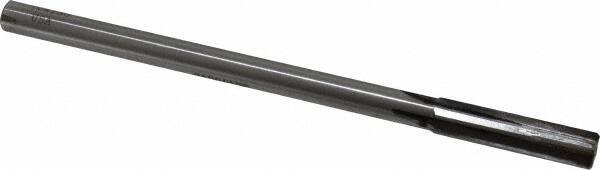 Made in USA - 0.418" Carbide-Tipped 4 Flute Chucking Reamer - Straight Flute, 3/8" Straight Shank, 1-3/4" Flute Length, 7" OAL - Apex Tool & Supply