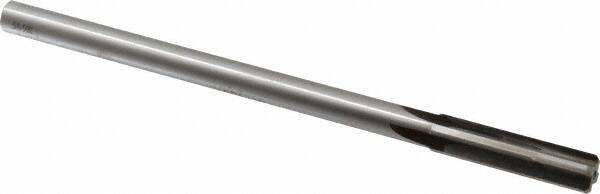 Made in USA - 0.423" Carbide-Tipped 4 Flute Chucking Reamer - Straight Flute, 3/8" Straight Shank, 1-3/4" Flute Length, 7" OAL - Apex Tool & Supply