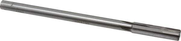 Made in USA - 0.429" Carbide-Tipped 4 Flute Chucking Reamer - Straight Flute, 3/8" Straight Shank, 1-3/4" Flute Length, 7" OAL - Apex Tool & Supply