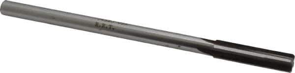 Made in USA - 0.432" Carbide-Tipped 4 Flute Chucking Reamer - Straight Flute, 3/8" Straight Shank, 1-3/4" Flute Length, 7" OAL - Apex Tool & Supply
