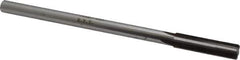 Made in USA - 0.432" Carbide-Tipped 4 Flute Chucking Reamer - Straight Flute, 3/8" Straight Shank, 1-3/4" Flute Length, 7" OAL - Apex Tool & Supply