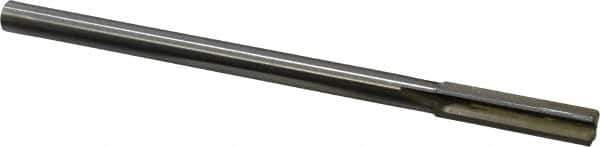 Made in USA - 0.434" Carbide-Tipped 4 Flute Chucking Reamer - Straight Flute, 3/8" Straight Shank, 1-3/4" Flute Length, 7" OAL - Apex Tool & Supply