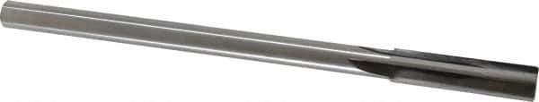 Made in USA - 0.435" Carbide-Tipped 4 Flute Chucking Reamer - Straight Flute, 3/8" Straight Shank, 1-3/4" Flute Length, 7" OAL - Apex Tool & Supply