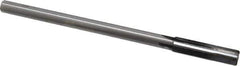 Made in USA - 0.436" Carbide-Tipped 4 Flute Chucking Reamer - Straight Flute, 3/8" Straight Shank, 1-3/4" Flute Length, 7" OAL - Apex Tool & Supply