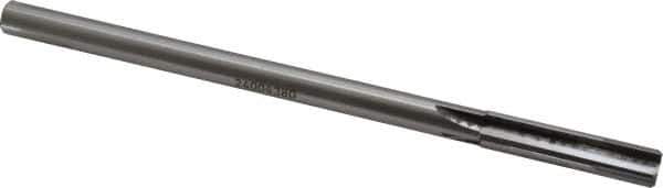 Made in USA - 7/16" Carbide-Tipped 4 Flute Chucking Reamer - Straight Flute, 3/8" Straight Shank, 1-3/4" Flute Length, 7" OAL - Apex Tool & Supply