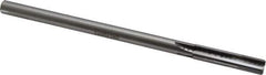 Made in USA - 7/16" Carbide-Tipped 4 Flute Chucking Reamer - Straight Flute, 3/8" Straight Shank, 1-3/4" Flute Length, 7" OAL - Apex Tool & Supply