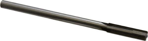 Made in USA - 0.439" Carbide-Tipped 4 Flute Chucking Reamer - Straight Flute, 3/8" Straight Shank, 1-3/4" Flute Length, 7" OAL - Apex Tool & Supply