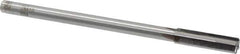 Made in USA - 0.441" Carbide-Tipped 4 Flute Chucking Reamer - Straight Flute, 3/8" Straight Shank, 1-3/4" Flute Length, 7" OAL - Apex Tool & Supply