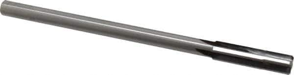 Made in USA - 0.442" Carbide-Tipped 4 Flute Chucking Reamer - Straight Flute, 3/8" Straight Shank, 1-3/4" Flute Length, 7" OAL - Apex Tool & Supply