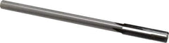 Made in USA - 0.442" Carbide-Tipped 4 Flute Chucking Reamer - Straight Flute, 3/8" Straight Shank, 1-3/4" Flute Length, 7" OAL - Apex Tool & Supply