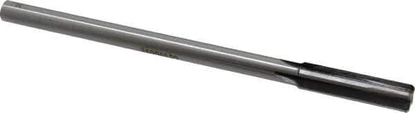 Made in USA - 0.445" Carbide-Tipped 4 Flute Chucking Reamer - Straight Flute, 3/8" Straight Shank, 1-3/4" Flute Length, 7" OAL - Apex Tool & Supply