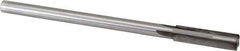 Made in USA - 0.454" Carbide-Tipped 4 Flute Chucking Reamer - Straight Flute, 3/8" Straight Shank, 1-3/4" Flute Length, 7" OAL - Apex Tool & Supply