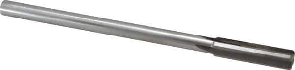 Made in USA - 0.459" Carbide-Tipped 4 Flute Chucking Reamer - Straight Flute, 3/8" Straight Shank, 1-3/4" Flute Length, 7" OAL - Apex Tool & Supply