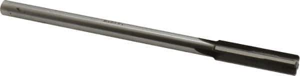 Made in USA - 0.46" Carbide-Tipped 4 Flute Chucking Reamer - Straight Flute, 3/8" Straight Shank, 1-3/4" Flute Length, 7" OAL - Apex Tool & Supply