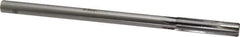Made in USA - 0.473" Carbide-Tipped 6 Flute Chucking Reamer - Straight Flute, 7/16" Straight Shank, 2" Flute Length, 8" OAL - Apex Tool & Supply