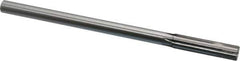 Made in USA - 0.48" Carbide-Tipped 6 Flute Chucking Reamer - Straight Flute, 7/16" Straight Shank, 2" Flute Length, 8" OAL - Apex Tool & Supply