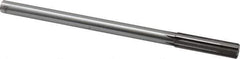 Made in USA - 0.491" Carbide-Tipped 6 Flute Chucking Reamer - Straight Flute, 7/16" Straight Shank, 2" Flute Length, 8" OAL - Apex Tool & Supply