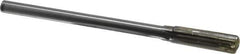 Made in USA - 0.495" Carbide-Tipped 6 Flute Chucking Reamer - Straight Flute, 7/16" Straight Shank, 2" Flute Length, 8" OAL - Apex Tool & Supply