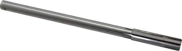 Made in USA - 0.517" Carbide-Tipped 6 Flute Chucking Reamer - Straight Flute, 7/16" Straight Shank, 2" Flute Length, 8" OAL - Apex Tool & Supply