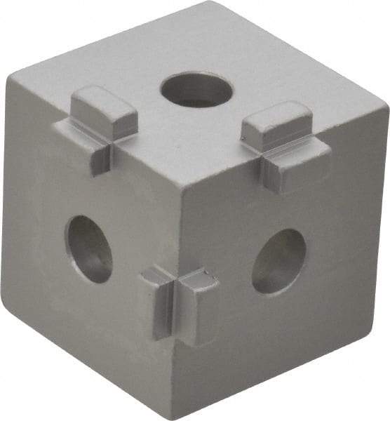 80/20 Inc. - Open Shelving Square Tri-Corner Connector - Aluminum, Use with Series 10 & Bolt Kit 3017 - Apex Tool & Supply
