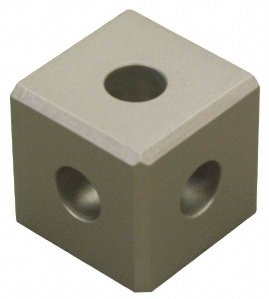 80/20 Inc. - Open Shelving Square Tri-Corner Connector - Aluminum, Use with Series 15 & Bolt Kit 3018 - Apex Tool & Supply