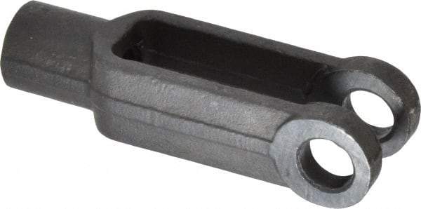 Gibraltar - 3/8-16 Thread, 7/8" Yoke Width, Carbon Steel, Tapped Yoke - 3/8" Hole Diam, 1-5/8" Hole Center to Neck, 11/16" Yoke Arm Height, 5/8" Neck Diam, 7/8" Neck Length, 2-1/2" OAL - Apex Tool & Supply