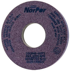 Norton - 14" Diam x 5" Hole x 2" Thick, H Hardness, 46 Grit Surface Grinding Wheel - Ceramic, Type 5, Coarse Grade, 2,320 Max RPM, Vitrified Bond, One-Side Recess - Apex Tool & Supply
