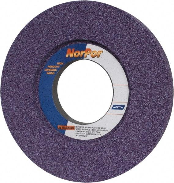 Norton - 14" Diam x 5" Hole x 1-1/2" Thick, H Hardness, 46 Grit Surface Grinding Wheel - Ceramic, Type 5, Coarse Grade, 2,320 Max RPM, Vitrified Bond, One-Side Recess - Apex Tool & Supply