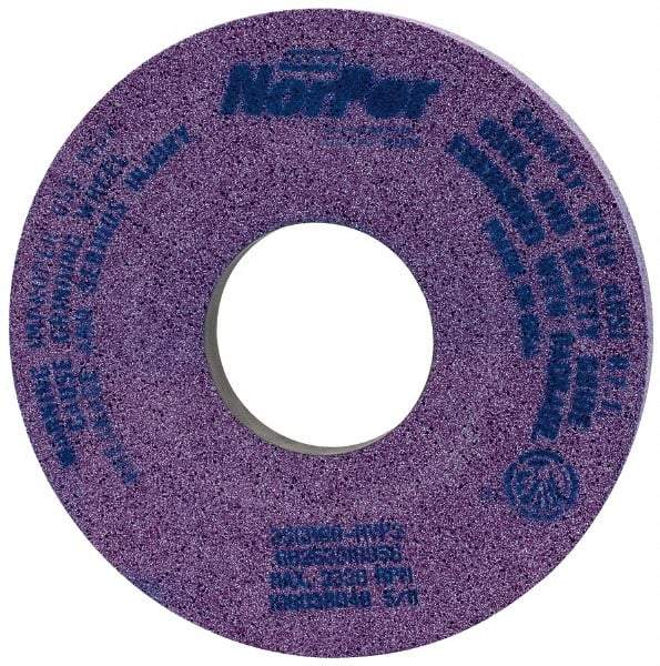 Norton - 14" Diam x 5" Hole x 1-1/2" Thick, H Hardness, 60 Grit Surface Grinding Wheel - Ceramic, Type 5, Medium Grade, 2,320 Max RPM, Vitrified Bond, One-Side Recess - Apex Tool & Supply