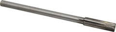 Made in USA - 0.564" Carbide-Tipped 6 Flute Chucking Reamer - Straight Flute, 7/16" Straight Shank, 2" Flute Length, 8" OAL - Apex Tool & Supply